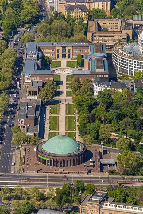 Düsseldorf aus der Vogelperspektive Veranstaltungshalle Tonhalle und