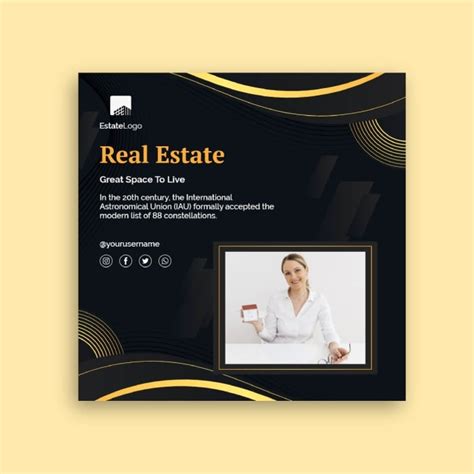 Personalize this Gradient Geometric Elite House Flyer template for free