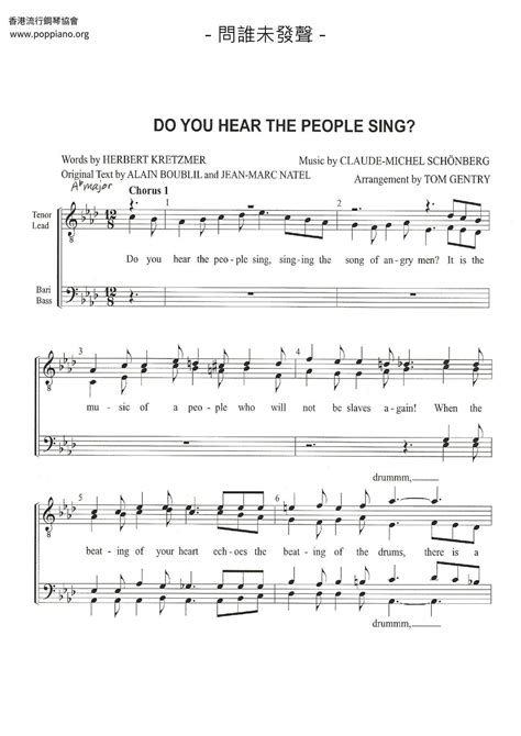 Do You Hear The People Sing Sheet 7