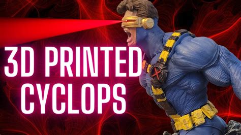 I Painted Cyclops Wicked D Resin D Print Xmen Bust Youtube