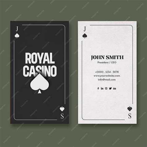 Premium PSD | Casino business card design psd template