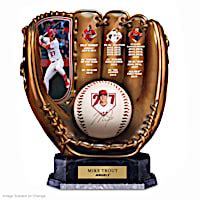 Mike Trout Los Angeles Angels MLB Commemorative Cold-Cast Bronze Glove ...