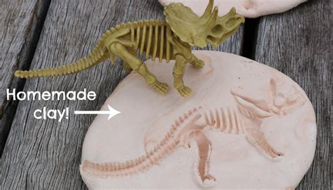 Dinosaur Fossils - using homemade clay!