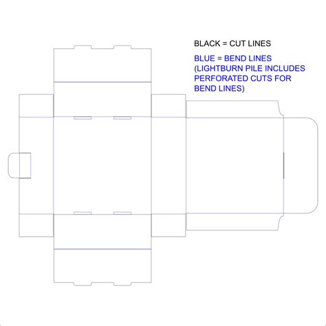 simple box cut pattern etsy