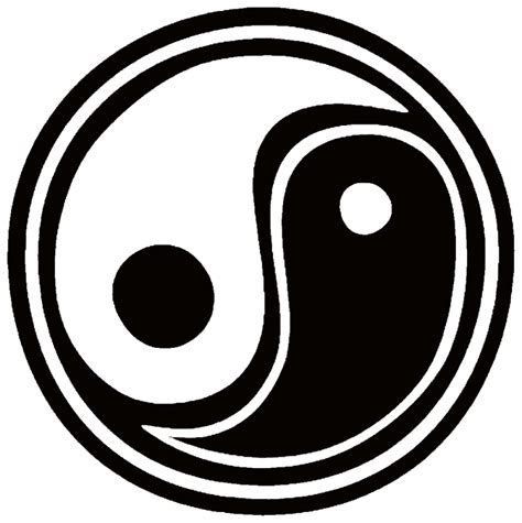 Yin Yang Vinyl Cut Out Sticker Peace Resource Project