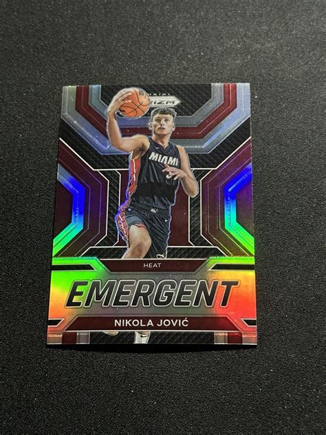 Nikola Jovic B Silver Emergent Rookie Rc Prizm Basketball