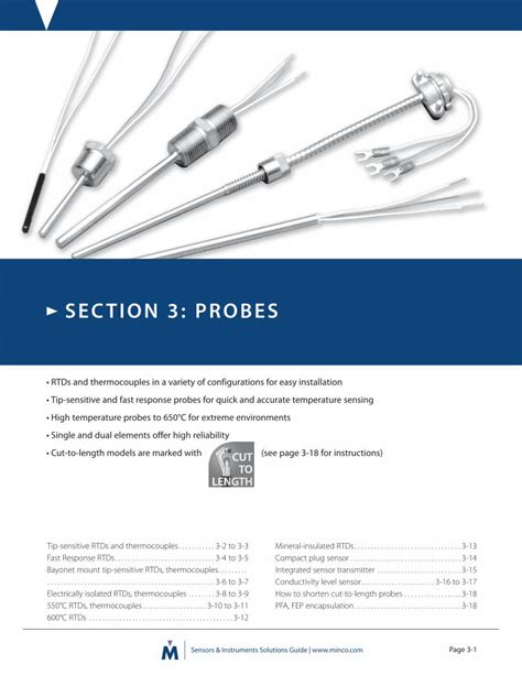 PDF RTD And Thermocouple Probes Temflex Controls DOKUMEN TIPS