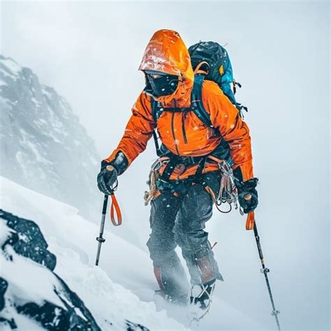 climber  snow image   stockcake