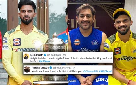 Twitter Goes Gaga As MS Dhoni Steps Down As CSK Captain And Passes The