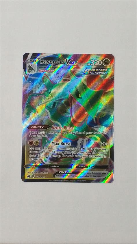 Rayquaza VMAX 101 159 Ultra Rare Crown Zenith Stan używany 34 zł