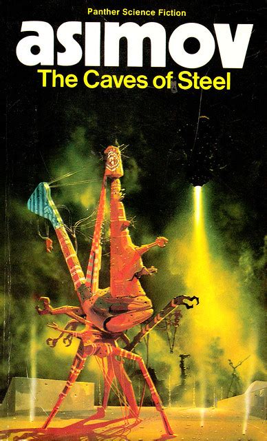 ISAAC ASIMOV BOOK COVER THE CAVES OF STEEL RANDOMTVSTUFF