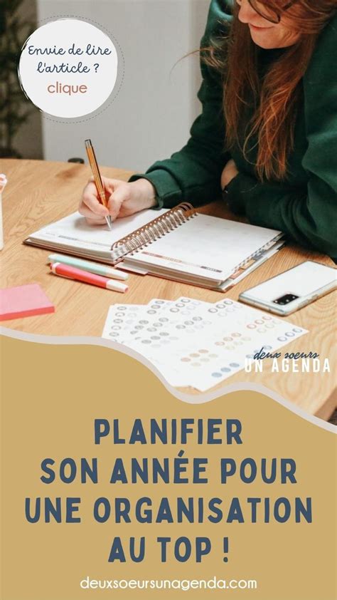 Planifier son année pour une organisation au top Organisation