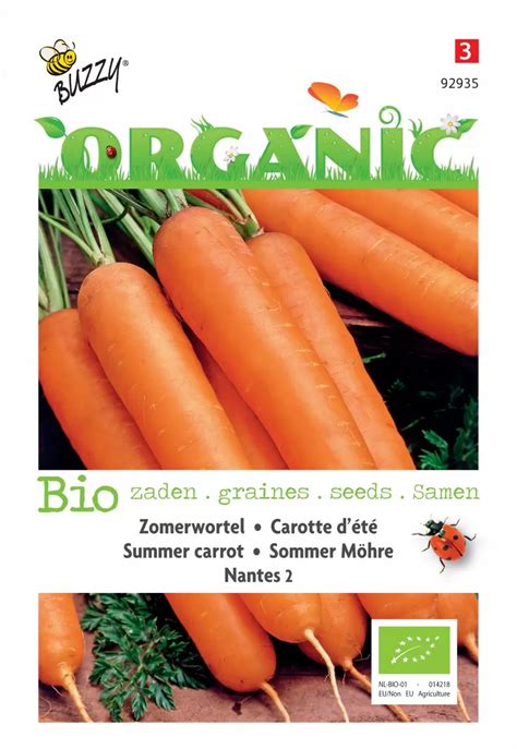 Buzzy Organic Zomerwortel Nantes G Groenrijk Beneden Leeuwen Een