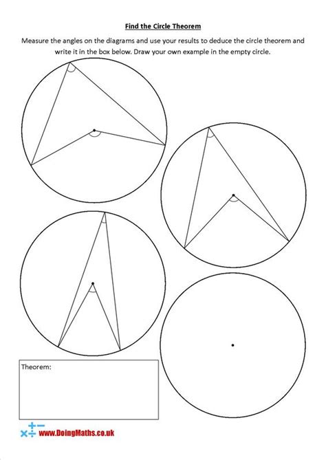 Circle theorems - Free worksheets, PowerPoints and other resources for GCSE