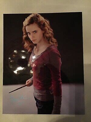 Emma Watson Signed Harry Potter X Photo Hermione With Coa Ebay