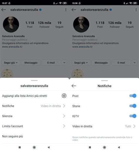 Come Attivare Le Notifiche Di Instagram Di Un Profilo Salvatore Aranzulla