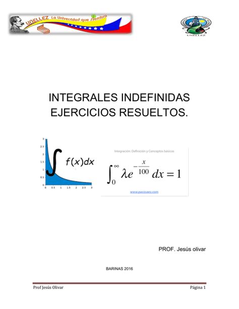 Integrales Indefinidas Ejercicios Resueltos