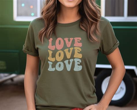 Flower Power T Shirt Vintage Shirt Love S Boho Shirt Retro Font