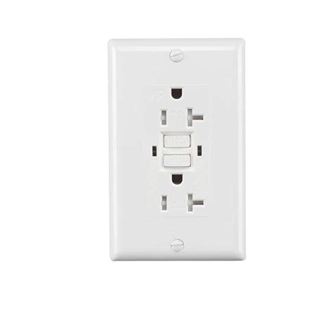 Run Bison 20 Amp Gfci Outlets Tamper Resistant Self Test Gfci Receptacles With Led Indicator