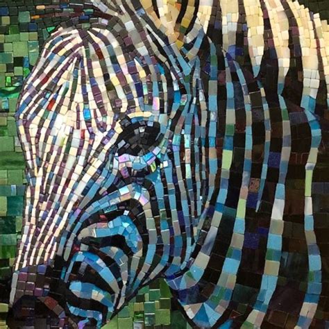 Zebra Mosaic Stacy Holmstedt Art