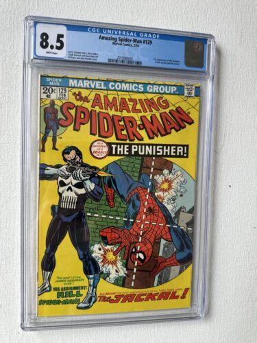 Amazing Spider Man 129 Cgc 85 White Pages 1st Appearance Punisher