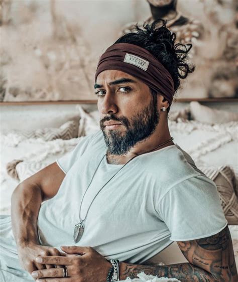 Man Buns & Headbands | Headband men, Long hair styles men, Man bun beard