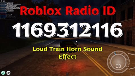 Loud Train Horn Sound Effect Roblox Code Youtube