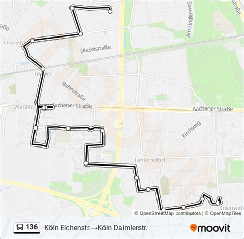 Route Fahrpl Ne Haltestellen Karten K Ln Eichenstr K Ln