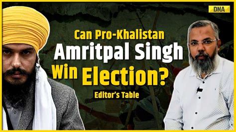 Pro Khalistan Amritpal Singh To Contest From Jail Can He Win Against