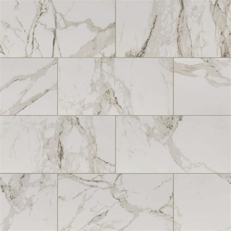 Msi Crystal Bianco 12 In X 24 In Polished Porcelain Floor And Wall