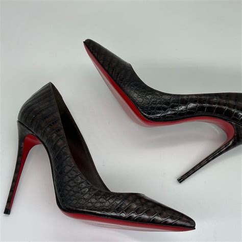 Christian Louboutin Shoes Christian Louboutin Kate 0 Crock Calf Ali Leather Heels Pumps