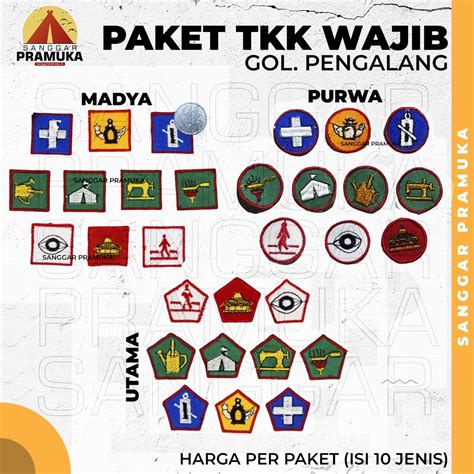 Jual Paket 10 TKK Wajib Penggalang Purwa Madya Utama Penggalang SMP