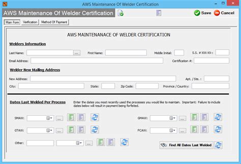 Aws Certified Welders Forms Welders Log