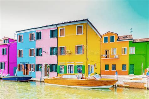 Venice Italy Burano Island Venice Coloridas Casas Arquitectura En La