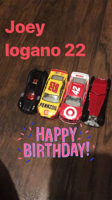 Pin by Sideswipe on Joey logano 22 | Joey logano, Birthday, Happy