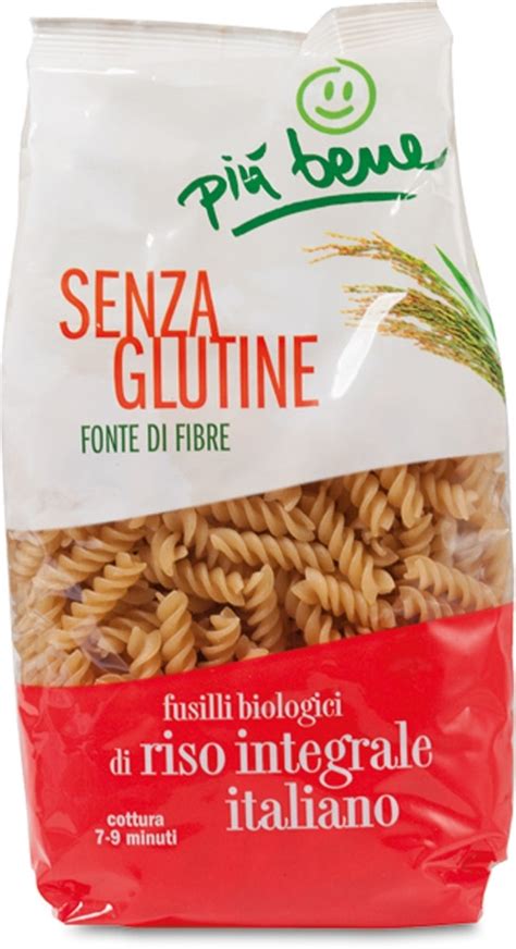 Fusilli di Riso Integrale Senza Glutine 340g Più Bene Bio Food Italia