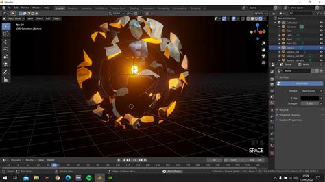 Blender 2 8 Exploding Planet Cell Fracture Tutorial YouTube