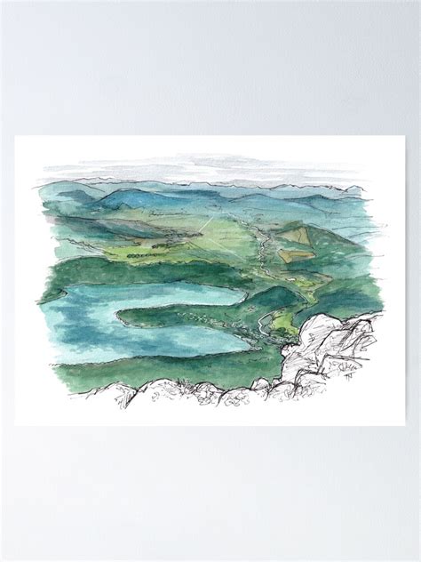 Parachute Rocks View St Arnaud Lake Rotoiti Poster For Sale By