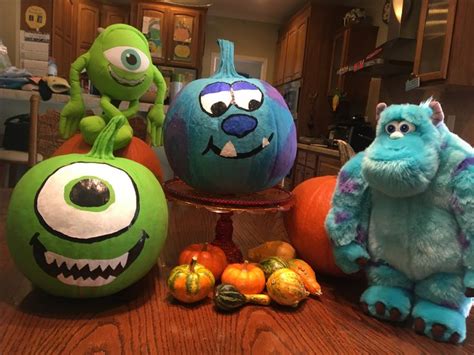 Painted Pumpkins MONSTERS INC Painted Pumpkins Monsters Inc Crafts