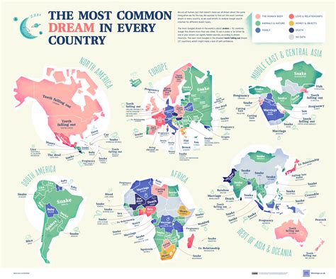 A cool guide these are the dreams people search for the most in each