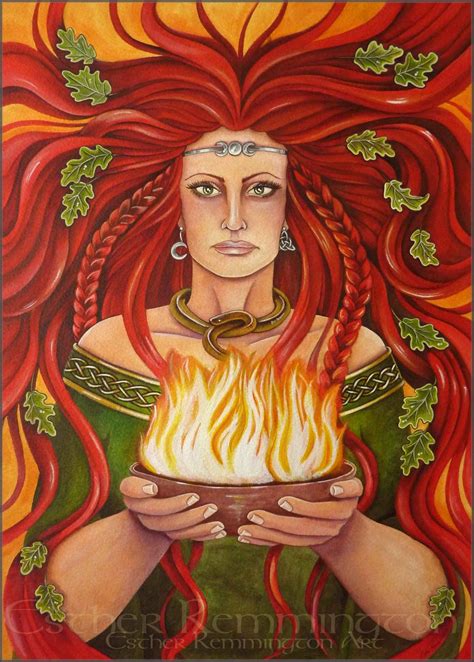 Brighid Irish Goddess Of Hearth And Home Celtic Gods Brighid