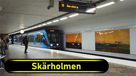 Metro | Tunnelbana Station Skärholmen - Stockholm 🇸🇪 - Walkthrough 🚶 - YouTube