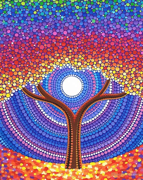 Secret Life Of Trees Mandala Painting Dot Art Painting Tree Art