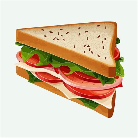 Premium Vector Cute Sandwich Cartoon Vector Illustration NBKomputer