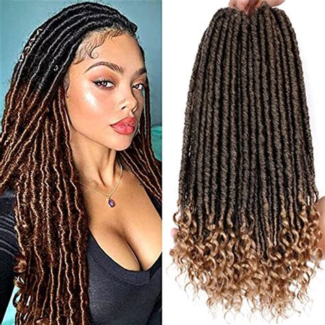 Goddess Faux Locs Crochet Hair Straight Goddess Locs With Curly Ends Synthetic Crochet Hair