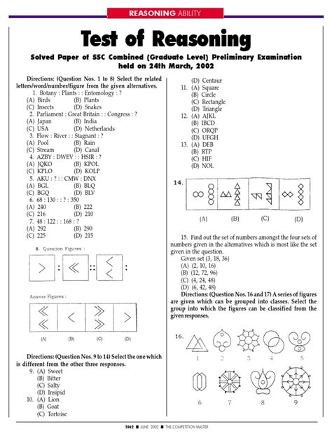 PDF Ssc Test Of Reasoning DOKUMEN TIPS