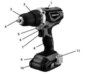 Taladro Percutor A Bater A Recargable Reversible Mm Flex One