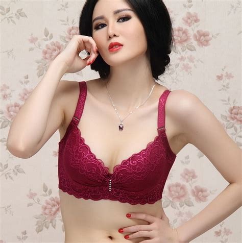 Cup Lace Push Up Bra Large Size Sexy Women Underwear Bralette Thin