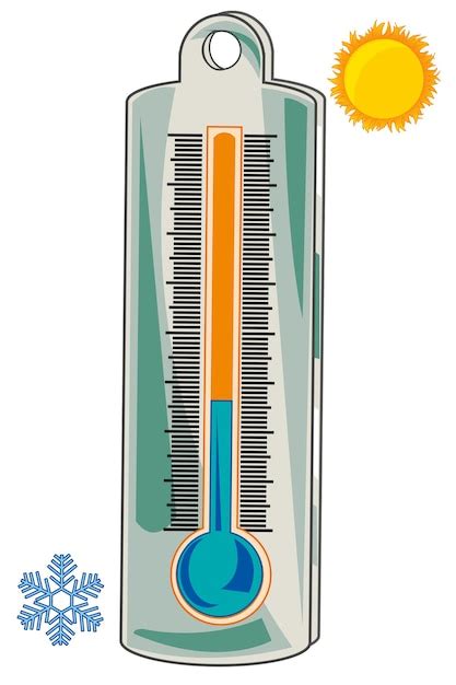 Term Metro Para Medir La Temperatura Del Aire Vector Premium