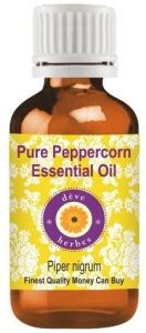 Deve Herbes Pure Peppercorn Essential Oil Piper Nigrum Steam